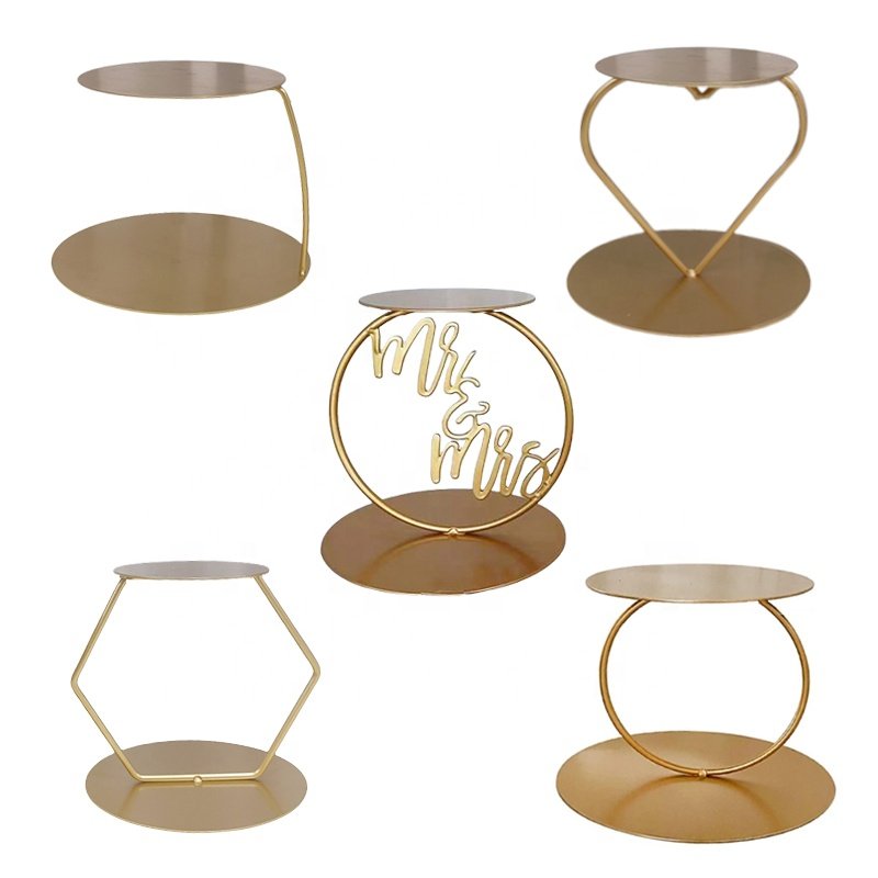 20cm Round Metal Floating Pillar Stand Cake Separator Plinth Cake Spacer for Wedding Birthday Party Cake Decor Bakery Supplies