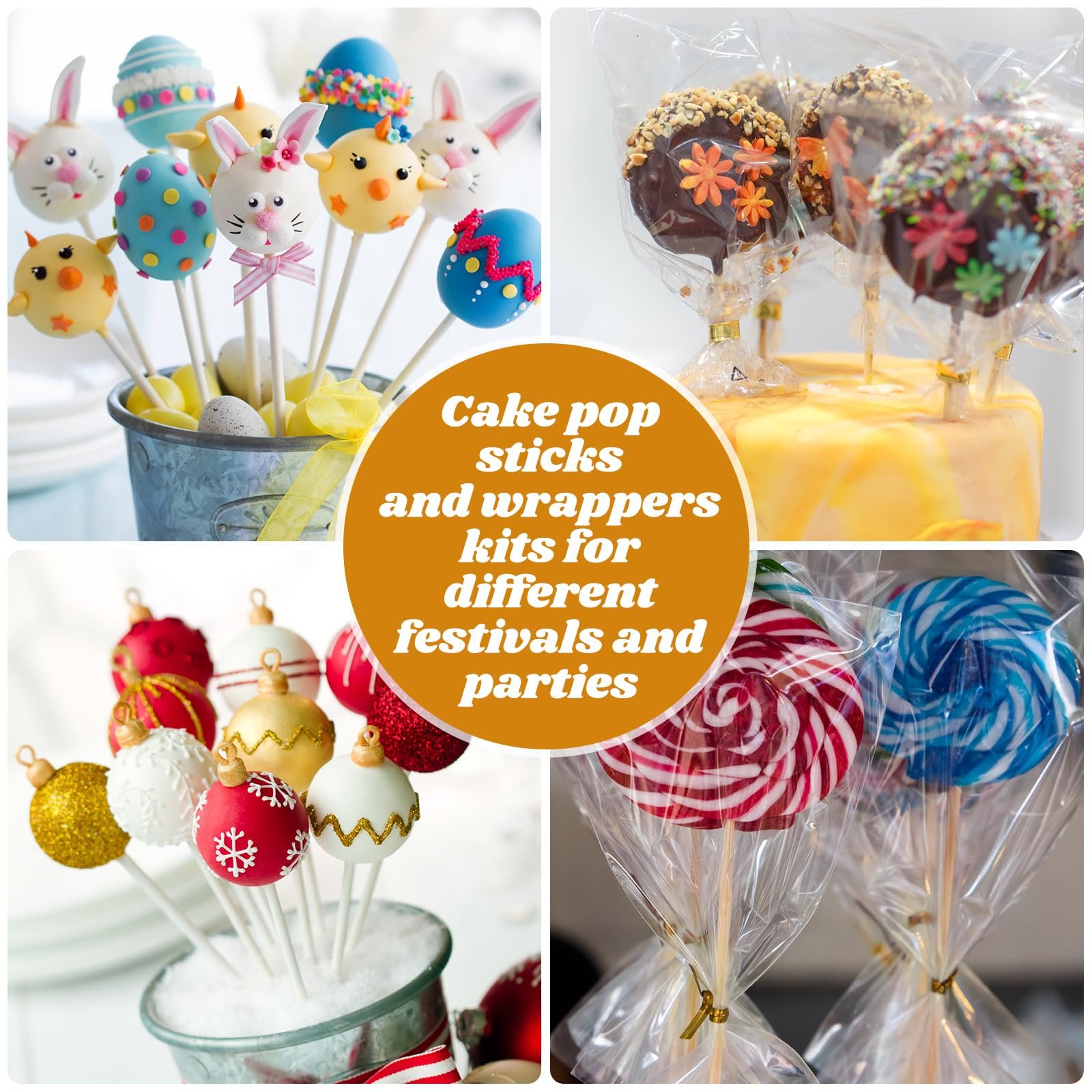 Factory wholesale 2 Packs 56 Holes 3 Tier Square Lollipop Cupcake Holder Acrylic Cake Pop Display Stands for Birthday Wedding