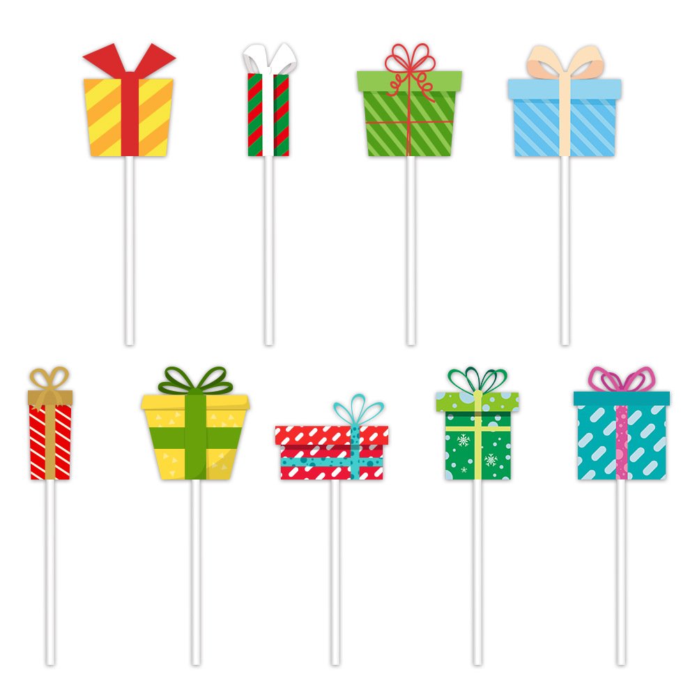 Ychon wholesale christmas tree with santa snowman cake accessories cake topper decoration