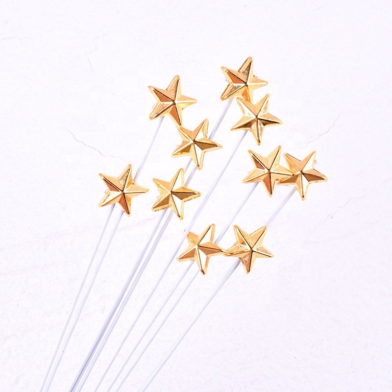 XJH 50pcs Star Plastic Cake Topper Happy Birthday Fondant Cake Decoration Tool Baking Cake Decorating