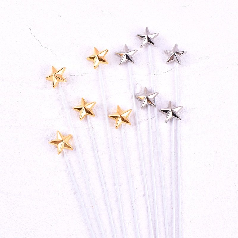 XJH 50pcs Star Plastic Cake Topper Happy Birthday Fondant Cake Decoration Tool Baking Cake Decorating