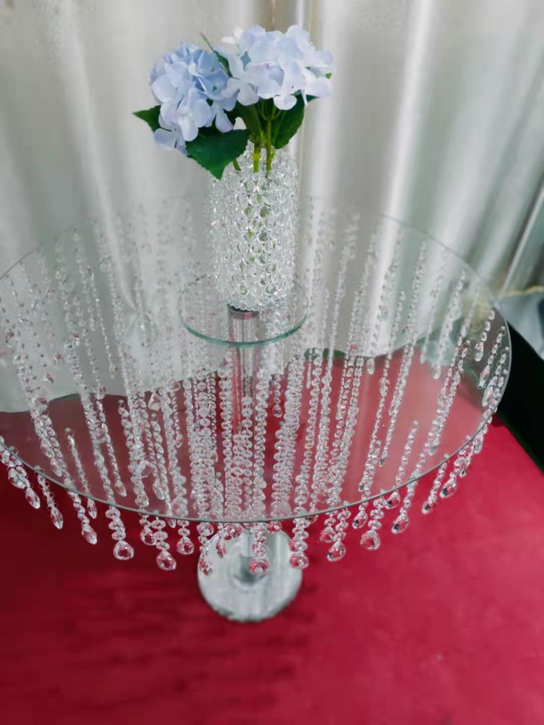 hot selling wholesale wedding table decorate crystal cake stand center pieces