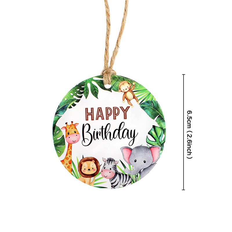 cake decorating supplies Happy Birthday Safari Animals Cake Topper Decoration Toys Happy Birthday Woodland Jungle Safari