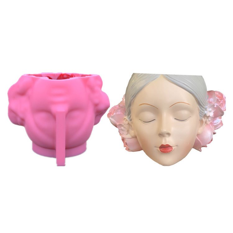 YS Wore Flower Girl Vase Plant Pot Desktop Candle Mold Container Bonsai Succulent Pot Home Garden Office Decor Ornaments Mould