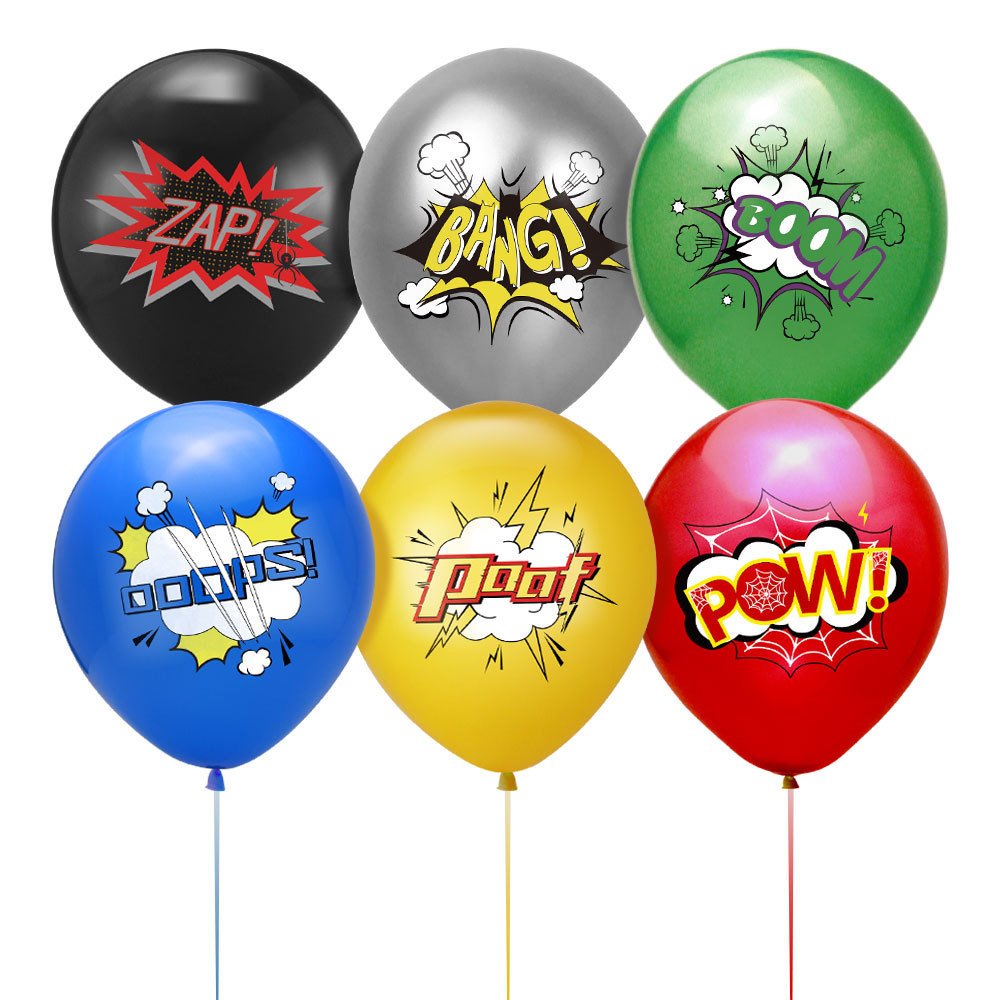 Youlun Superhero Birthday Party Supplies Marvel Birthday Banner Cake Topper Latex Balloon For Children's Birthday Party Supplies