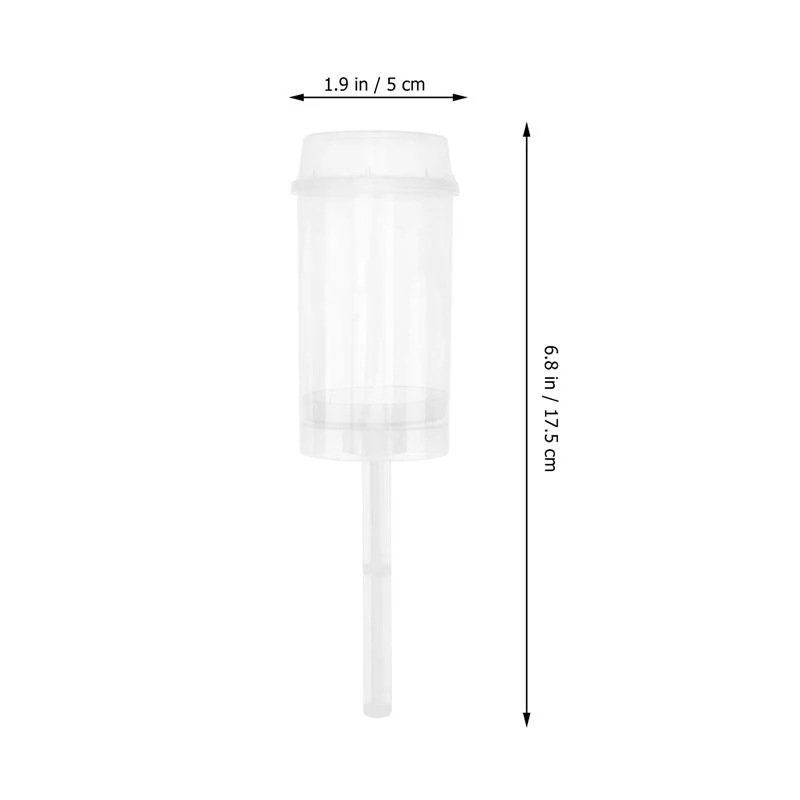 Plastic Cake Push Pop Containers with Lids for Cupcake Confetti Homemade Ice Cream Desserts