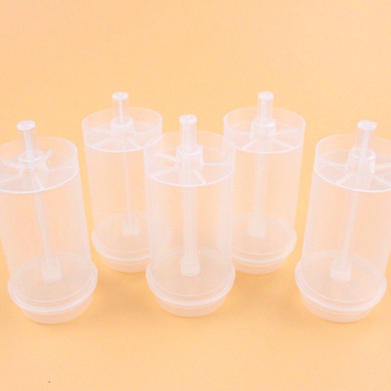 Plastic Cake Push Pop Containers with Lids for Cupcake Confetti Homemade Ice Cream Desserts