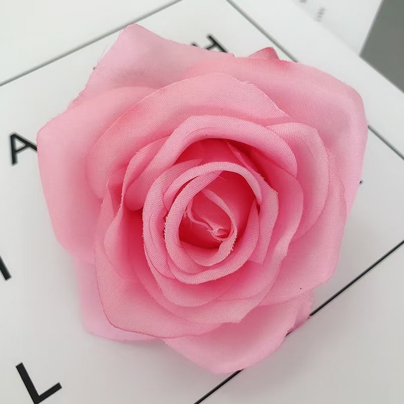 Silk Rose Artificial Flower Head Scrapbooking Home Wedding Wall Decoration Christmas DIY Wreath Candy Box Cake Decor