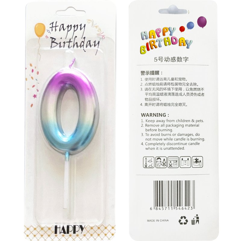 0-9 Number Candle Cake Decoration First Year Candle Birthday Party Baking Dessert Table Decoration Supplies