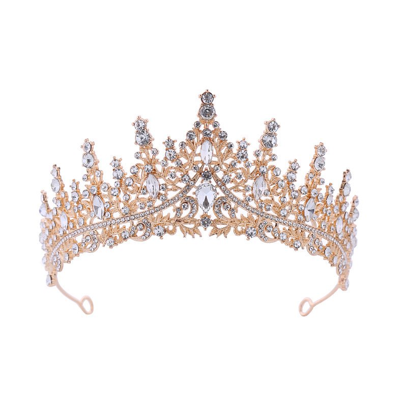 Wedding Party Cakes Decorating Gold Crown Cake Metal Crowns For Flower Arrangement Cake Accessories