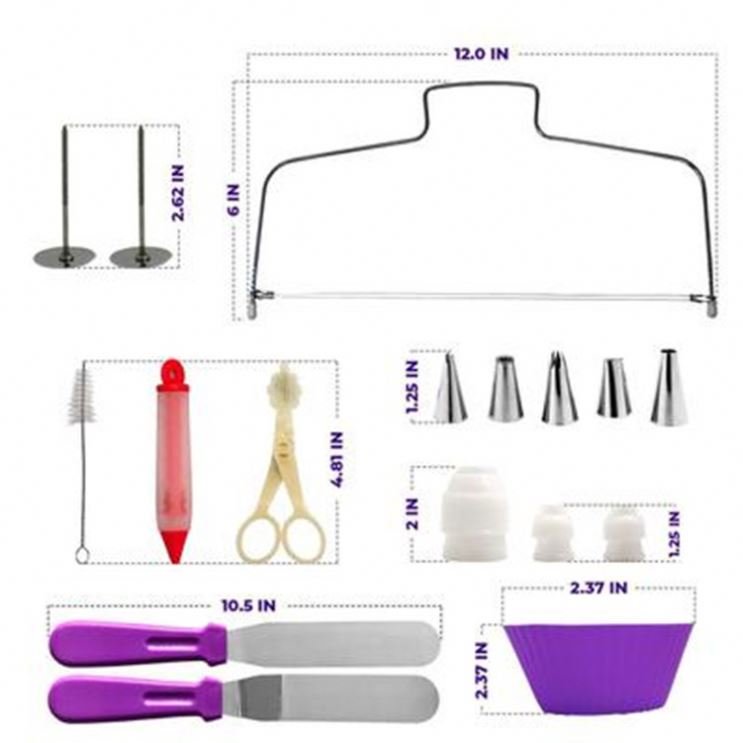 106 PCS Cake Decorating Supplies Kit Baking Pastry Tools Baking Accessories