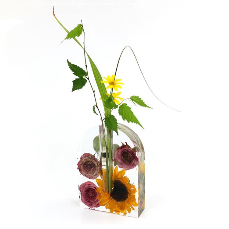 YS Plant Propagation Station Resin Candle Mold Test Tube Planter With 10 Pcs Test Tubes Propagating Hydroponic Plants Decoration