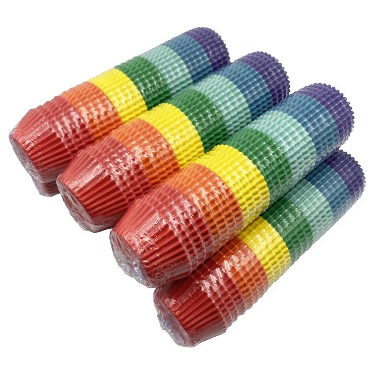 700 pcs Pack Solid Color Muffin Paper Cake Cup Wholesale Cake Base Paper Mold Cake