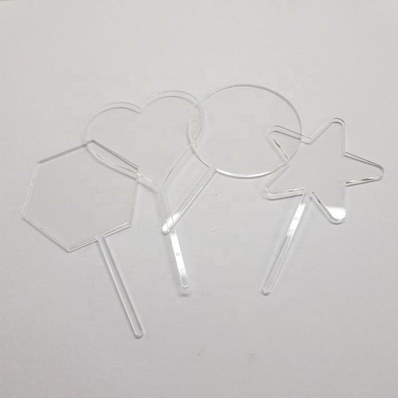 Blank Acrylic Cake Topper-Circle or Hexagon Cake Topper-Mirror Rose Gold, Mirror Gold, Mirror Silver shape