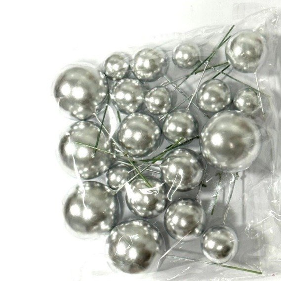 glitter/glossy reposteria foam faux cake balls for birthday cake decoration factory supplier wholesale 20 pcs mixed in one bag