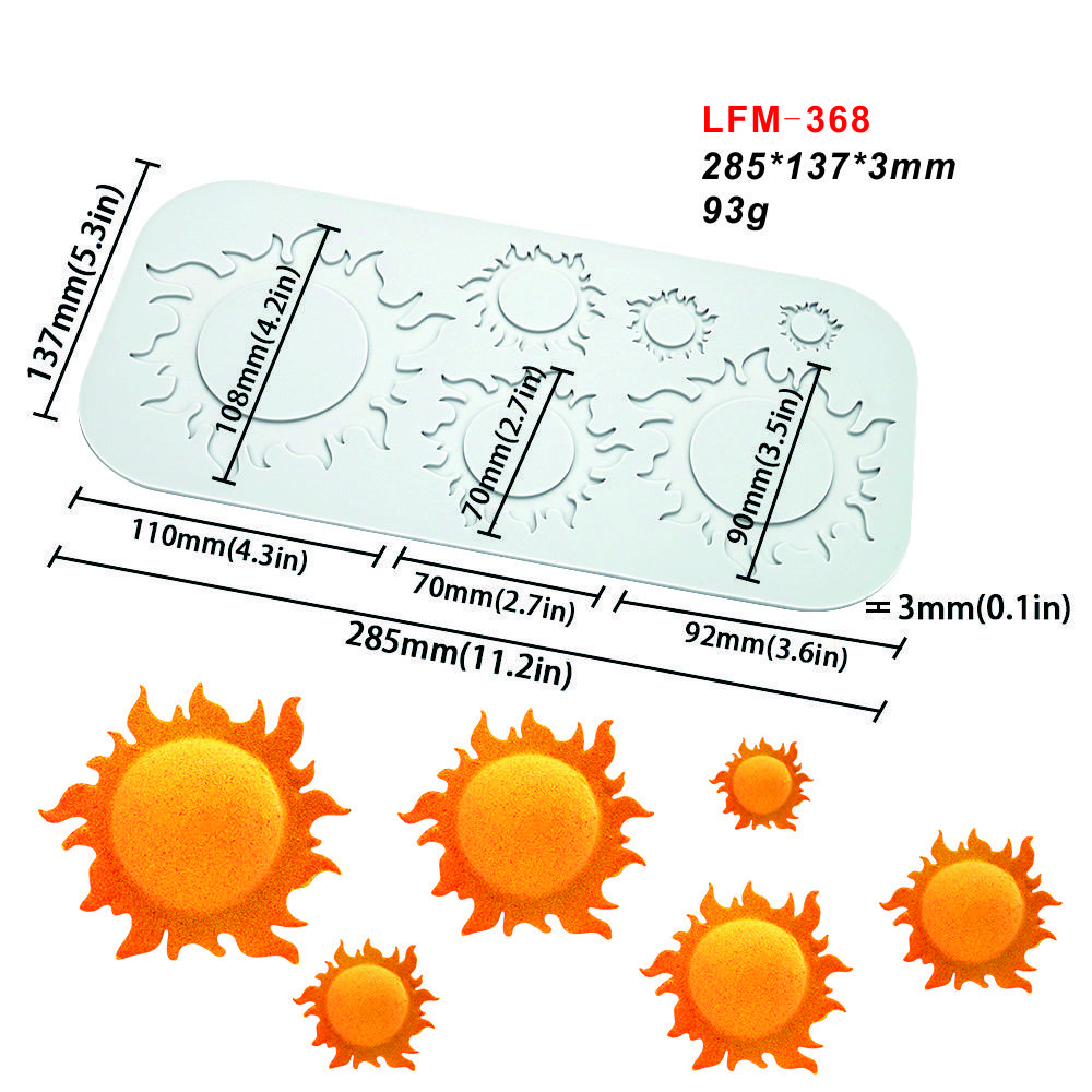 Early Riser Moule Silicone 3D Sunflower Lace Fondant Mat Dessert Baking Supplies Cake Decoration Mold