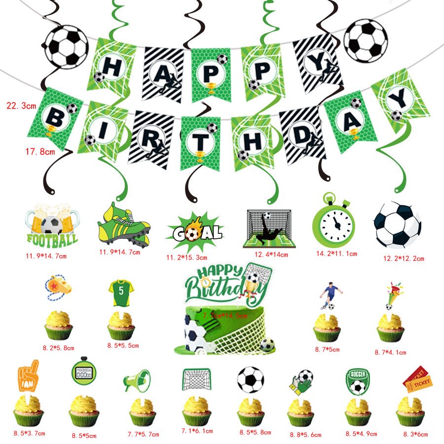 Farm Tractor Theme Birthday Party Decorations Cartoon Vehicle Cake Insert Spiral Pendant Engineering Inspired Party Supplies
