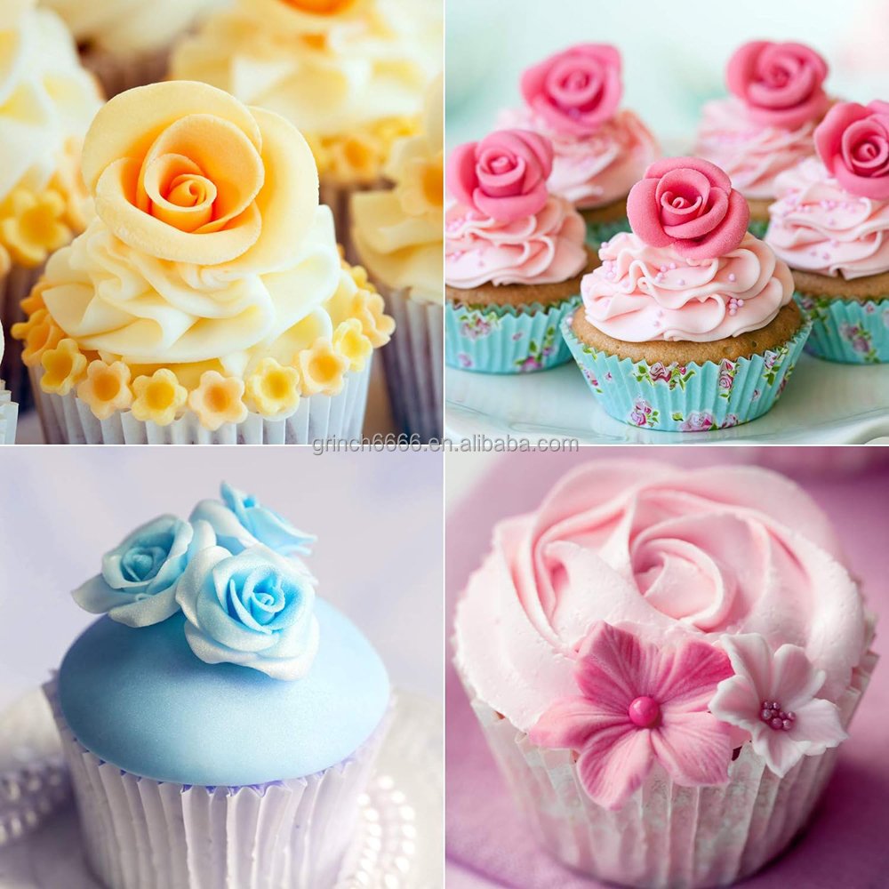 Russian Piping Tips Set 12 Flower Frosting Nozzles Icing Tips for Cake Decorating Tips Kit Baking Supplies for Cookie Cupcake