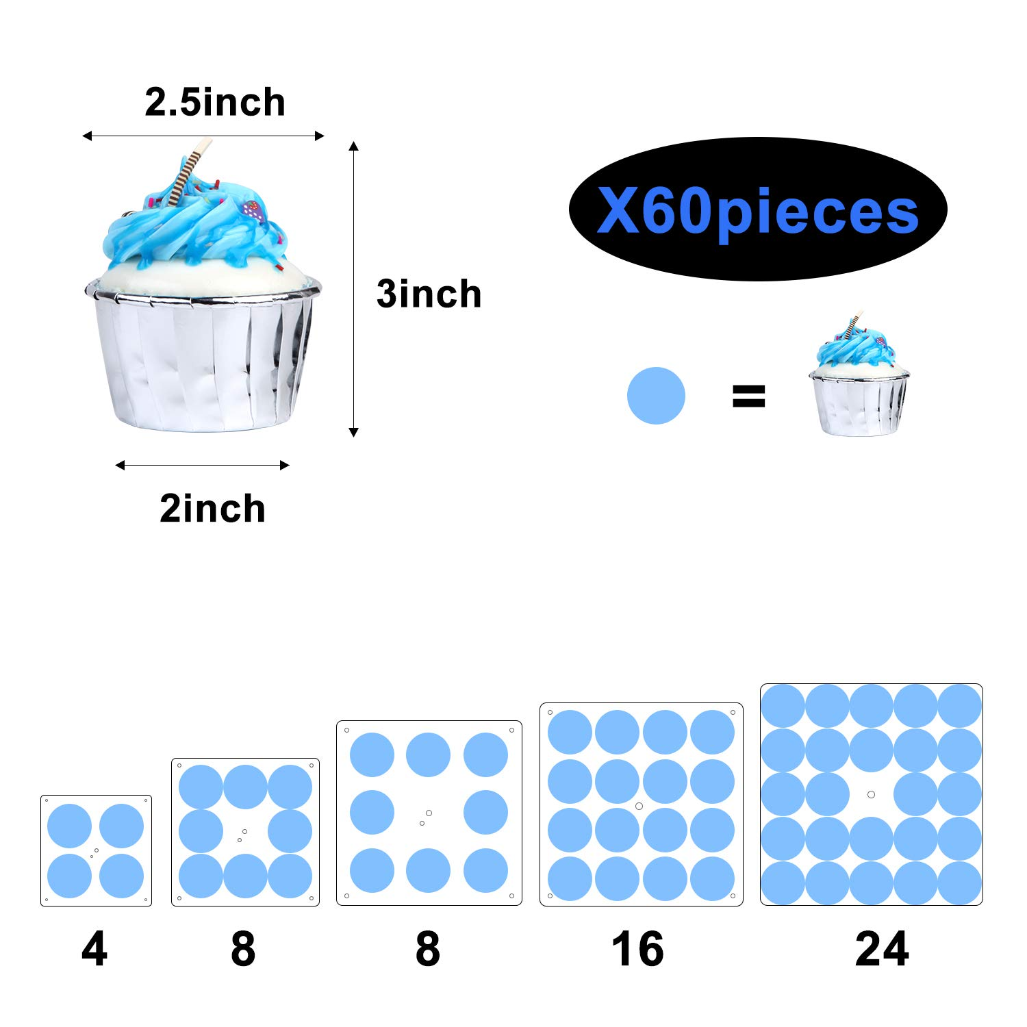 Comes with LED Lights Donut Stand Christmas Tree Cake Standacrylicc Cupcake Stand for Birthday Wedding Gathering Printing Family