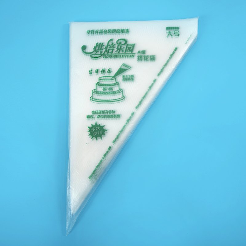 M 20*30cm Printed Piping Bag High Quality Baking Supplies Icing Pastry Bag Cake Decorating Tools Transparent Plastic HDPE