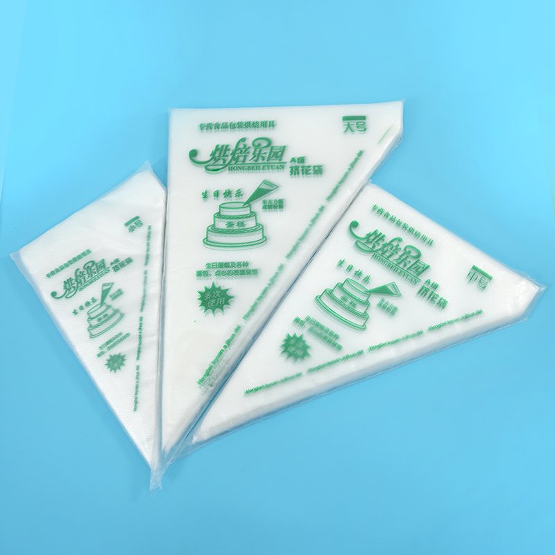 M 20*30cm Printed Piping Bag High Quality Baking Supplies Icing Pastry Bag Cake Decorating Tools Transparent Plastic HDPE