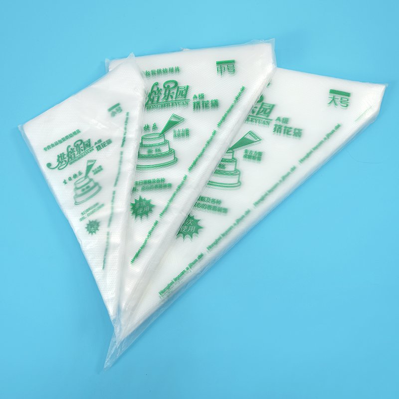 M 20*30cm Printed Piping Bag High Quality Baking Supplies Icing Pastry Bag Cake Decorating Tools Transparent Plastic HDPE
