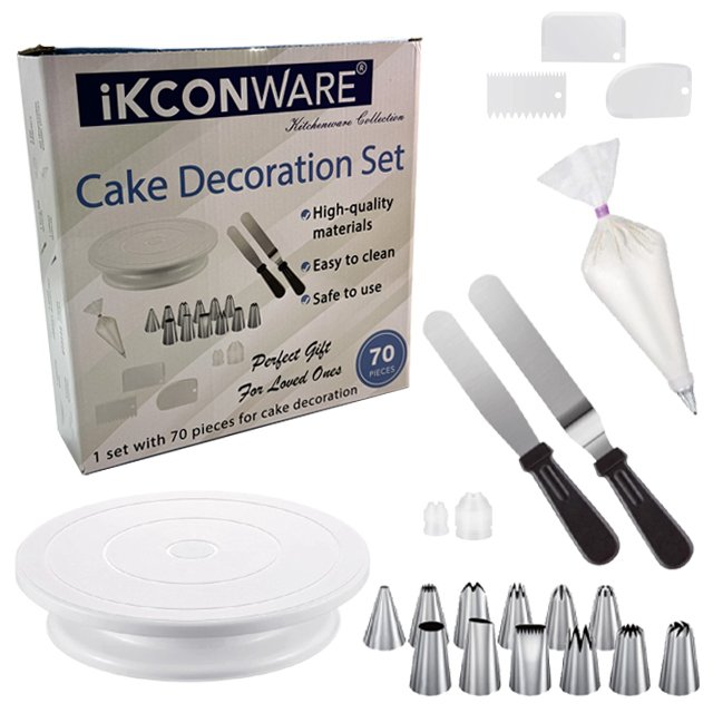 Professional 70-Piece Cake Baking Tool Set for Home and Bakery Use Complete Cake Baking and Decorating Tool Set