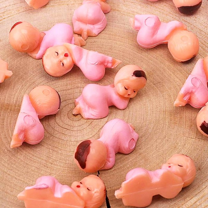 1 Inch Party King Cake Babies Recuerdos de Baby Shower Cake Topper Baby Shower Souvenir Gifts Favor Supplies