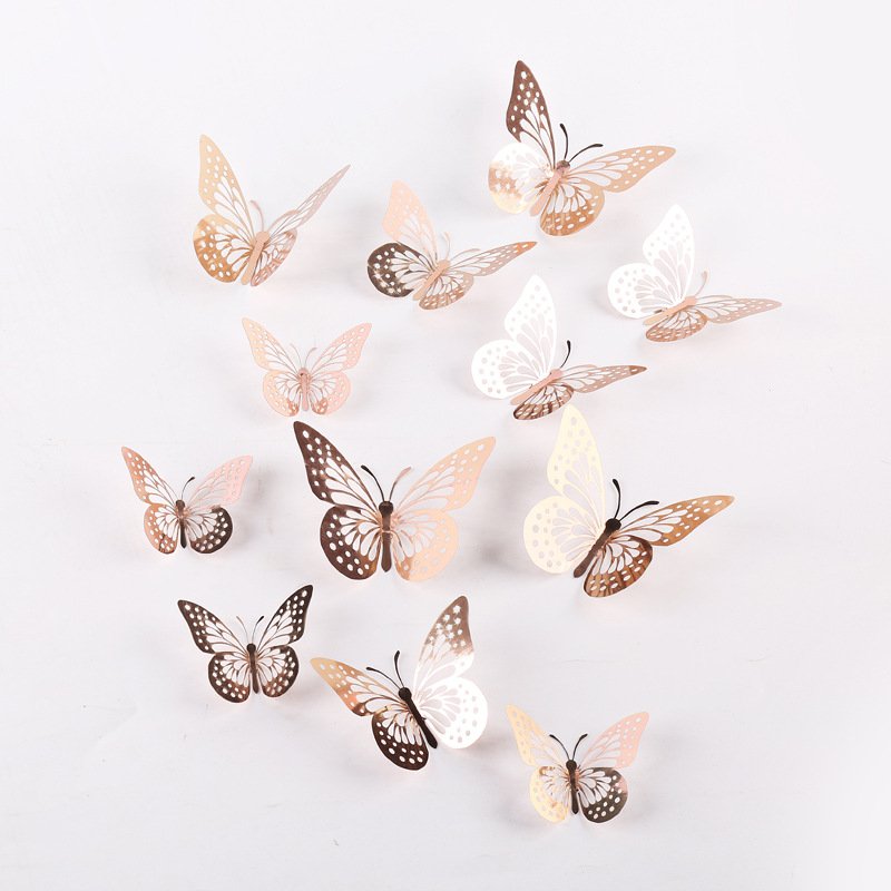 Hot selling paper 3d hollow metal birthday party cake top hat wedding valentine's day