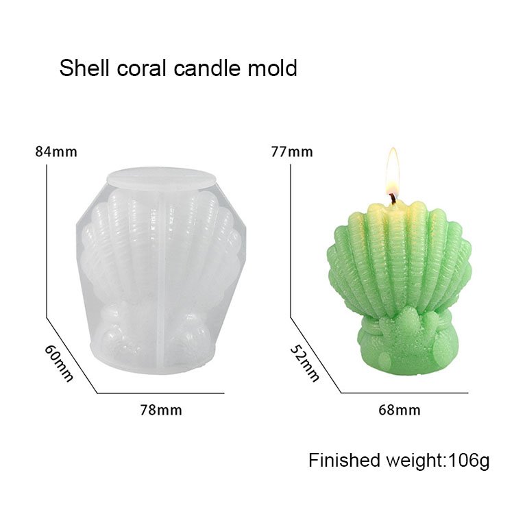 YS 3D Starfish Shell Seahorse Silicone Mold DIY Marine Animal Aromatherapy Soap Gypsum Resin Making Tool Cake Decoration Tool