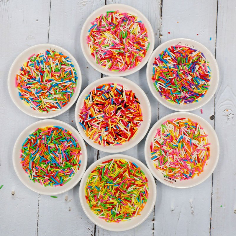 Colorful thick Candy Sprinkles Cake Decorations sprinkles for cake bakery supplies decoration
