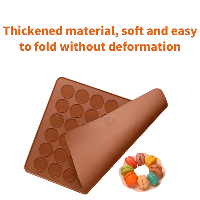 2024 Food-grade Silicone Macarons Donut Mold 48/30 Grids Chocolate Tray Baking Tools DIY Pan