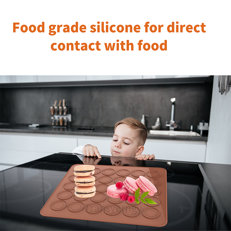 2024 Food-grade Silicone Macarons Donut Mold 48/30 Grids Chocolate Tray Baking Tools DIY Pan