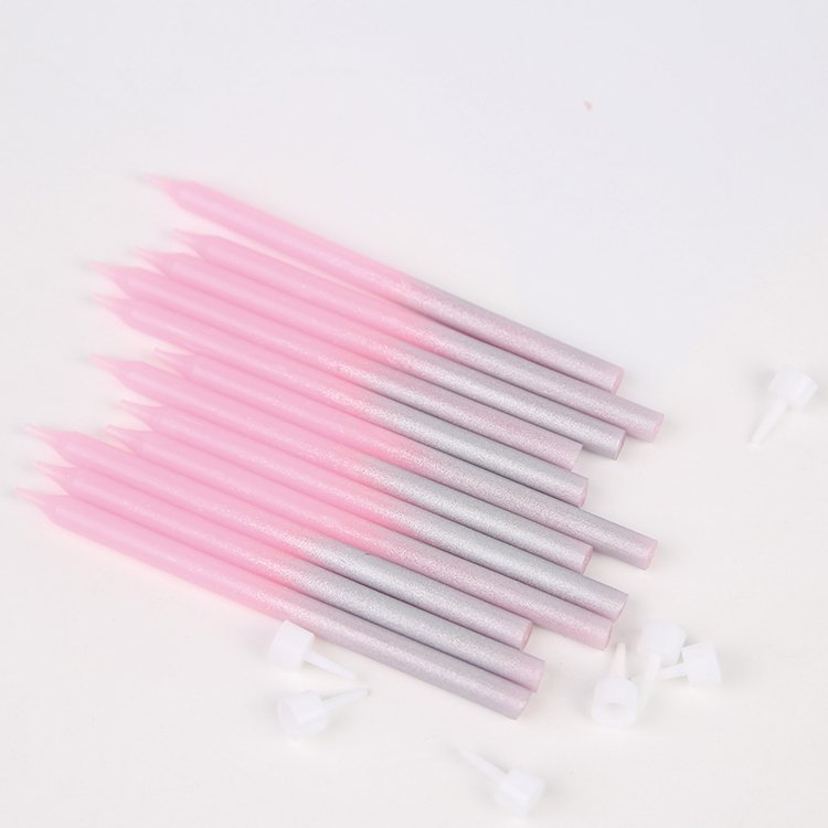 Cupcake Long Thin Wedding Birthday Candles For Party Supplies Decoration