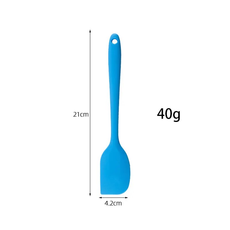 custom 8 inch silicone butter knife cream cake baking supplies Non Stick Pastry Baking Cooking Utensil Silicone Scraper Spatula
