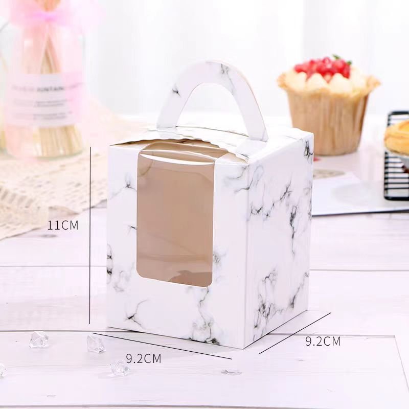 Cake Boxes 15.6*15.6*10 CM White Bakery Boxes with Window for Cakes Pastries Cookies Pie Cupcakes