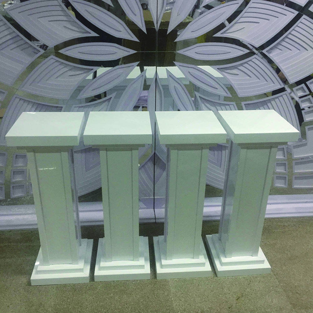 Wedding Supplier Acrylic Cylinder Cake Table Plinth Flower Pedestal Stand For Wedding Banquet Party Decorations