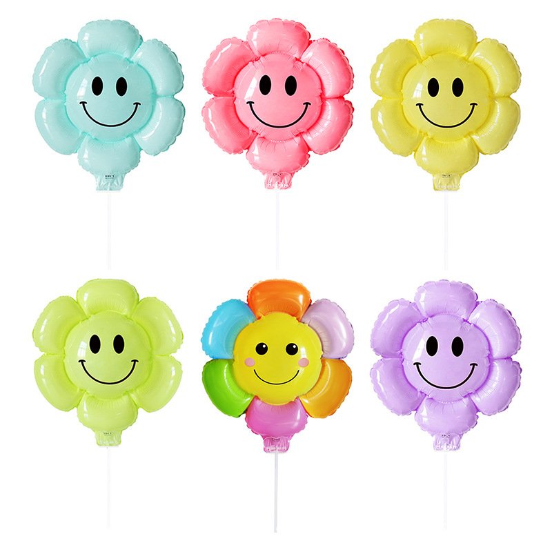 cartoon animal shaped clip on balloon hand-held lipstick balloon shop decoration small gift aluminum film balloon