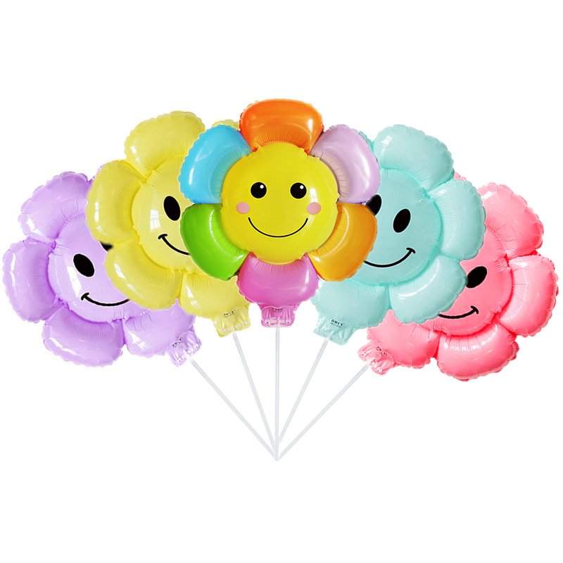 cartoon animal shaped clip on balloon hand-held lipstick balloon shop decoration small gift aluminum film balloon