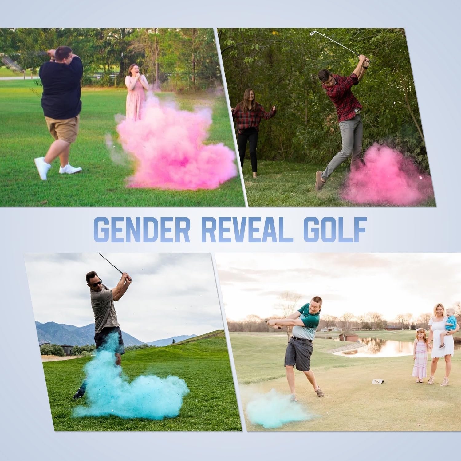 Gender Reveal Golf Balls Pack-Girl or Boy Baby Reveal Ideas Party Supplies Exploding Powder Biodegradable Golf Balls Funny Idea