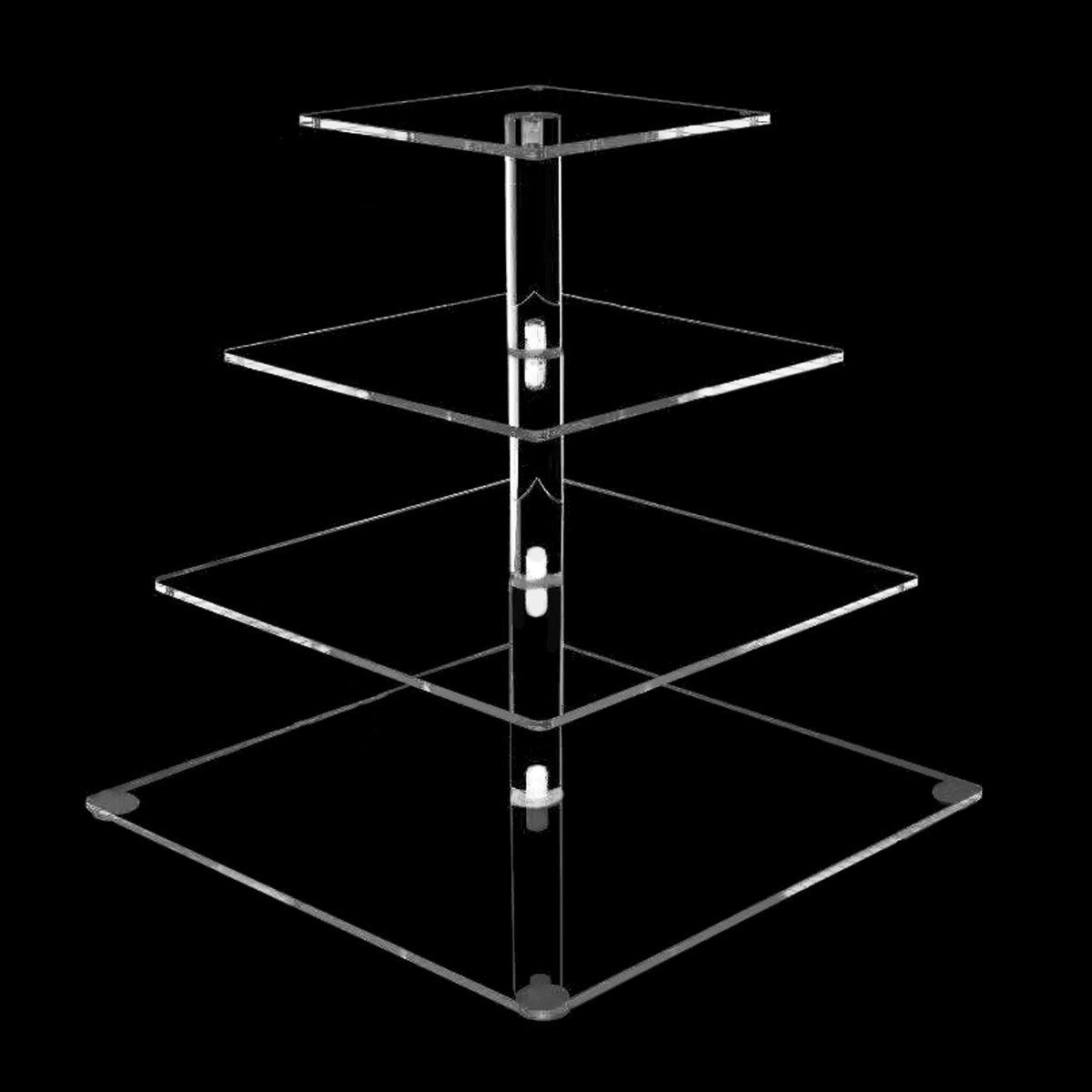 Square Acrylic Cupcake Tower Stand for Dessert Pastry Serving Party Decor and Candy Bar Supply Cake Decorating Supply