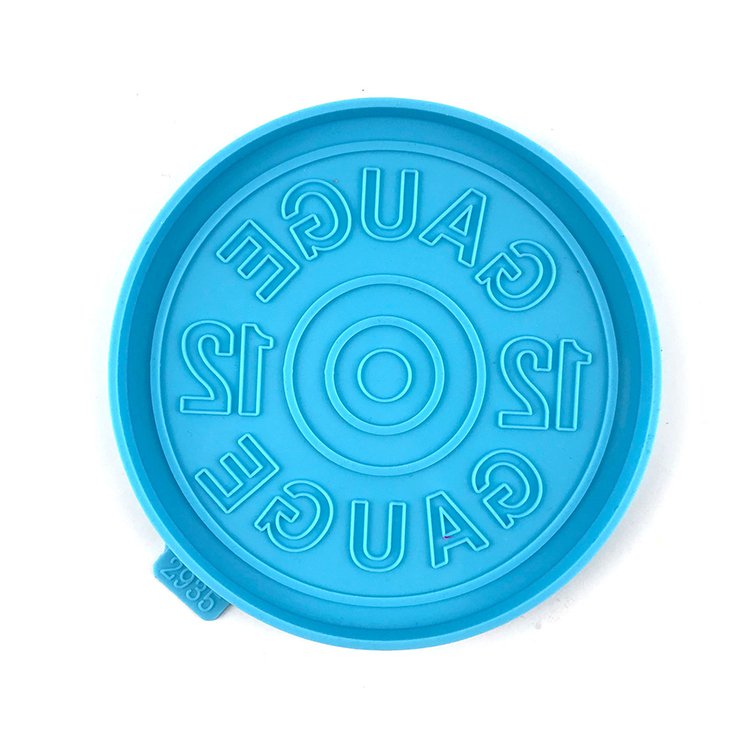 YS Shotgun Shell Resin Coaster Mold Silicone DIY Art Crafts Jewelry Trinket Holder Plaster Tray Mould Home Decoration Tools