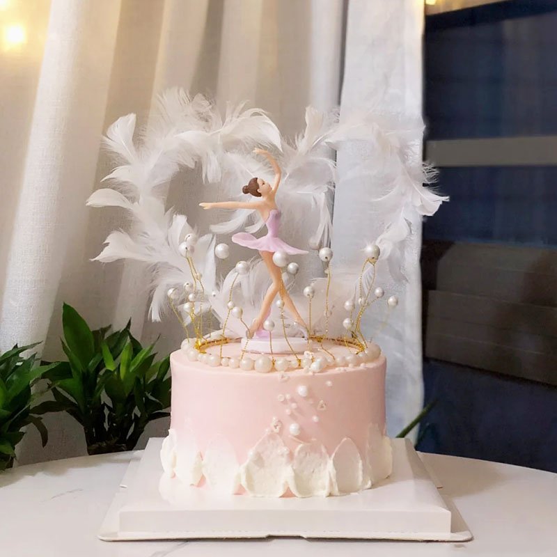 Ballet Girls Cake Topper 3 Pcs Ballerina Cake Decorations For Birthday Ballet Party Supplies