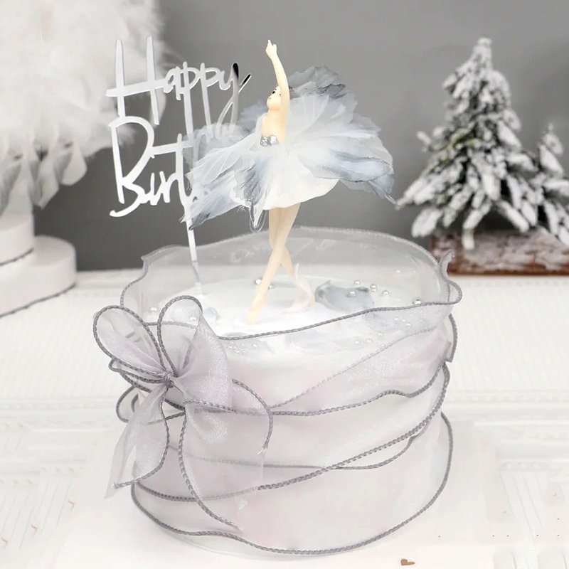 Ballet Girls Cake Topper 3 Pcs Ballerina Cake Decorations For Birthday Ballet Party Supplies