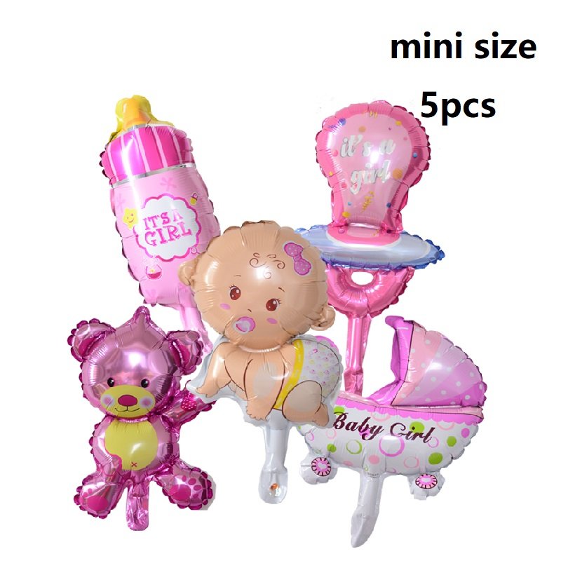 Baby Shower Boy Girl Decorations It's a Boy It's a Girl Balloon Oh Baby Cake Topper Photo Props Gender Reveal Kid Party Supplies