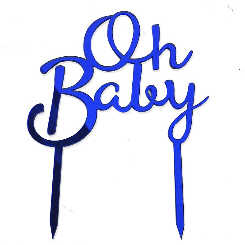 Baby Shower Boy Girl Decorations It's a Boy It's a Girl Balloon Oh Baby Cake Topper Photo Props Gender Reveal Kid Party Supplies
