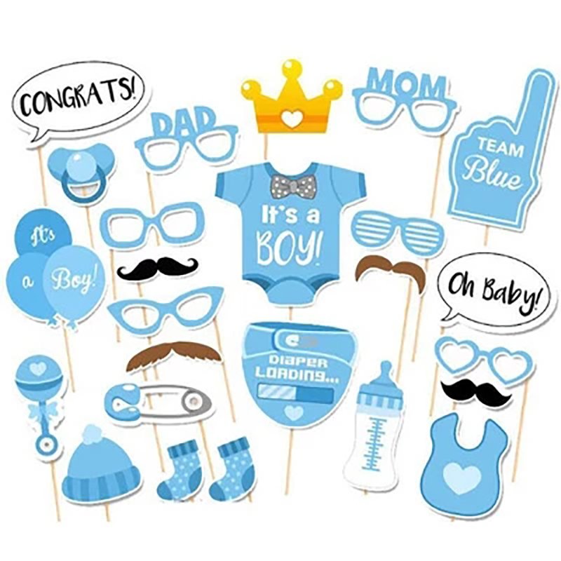 Baby Shower Boy Girl Decorations It's a Boy It's a Girl Balloon Oh Baby Cake Topper Photo Props Gender Reveal Kid Party Supplies