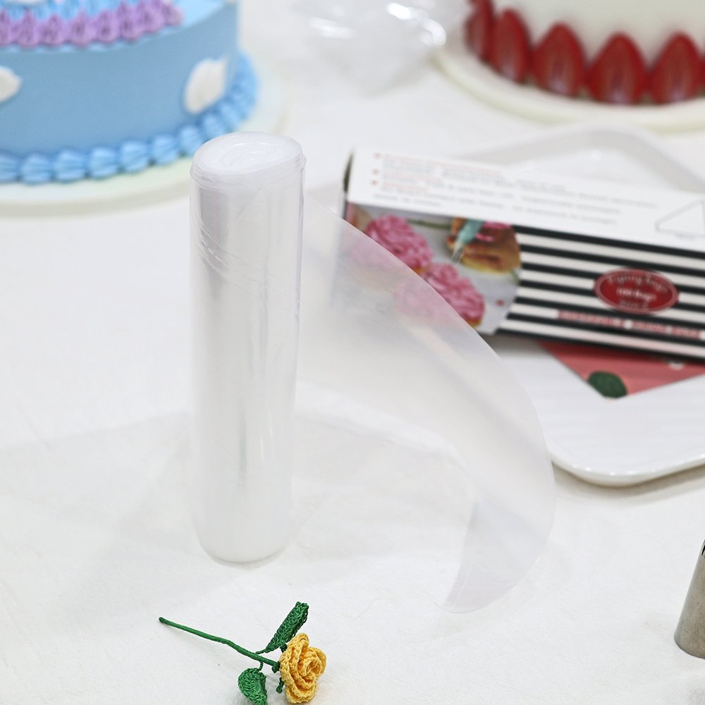 Customizable Seamless Pastry Piping Bag for Cake Decoration Essential Bakery Equipment Restaurants Includes Stand Cutter Tray