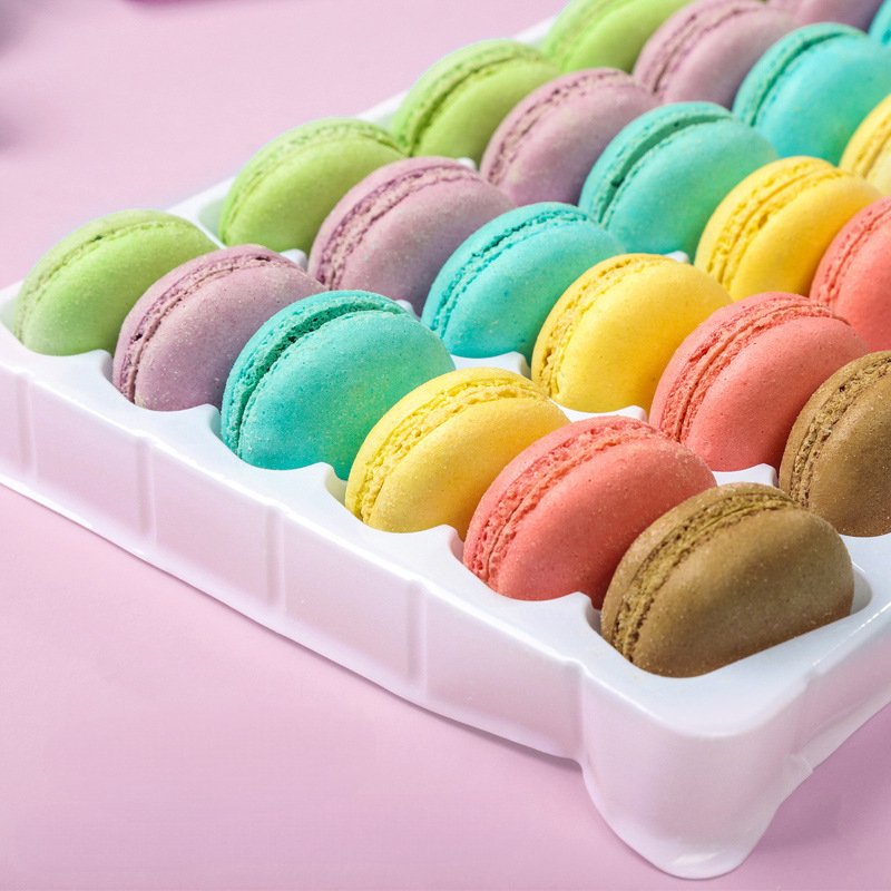 3.7CM 48PCS/BOX Colorful Macaron Baked dessert Cake Decoration Baby Party Wedding Supply