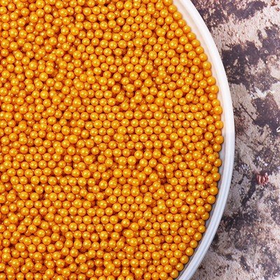 Gold white 2mm4mm7mm edible 500g cake sprinkles in bag patisserie restaurant supplies cake decorating popular accessory gateau
